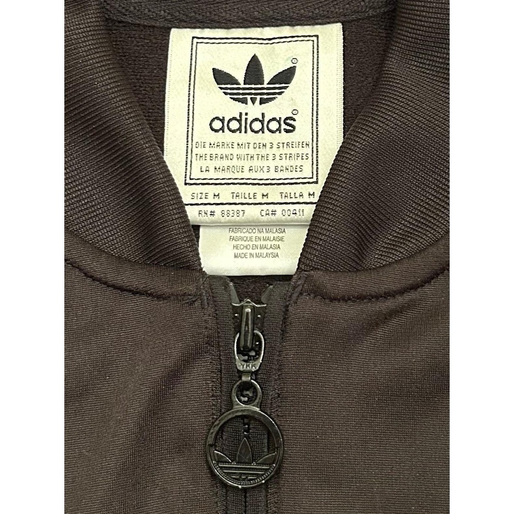 Adidas Mens Superstar Track Jacket Vintage Trefoil Logo 90's Black White Size M - Picture 3 of 16